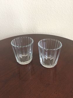 Glass votive candle holders