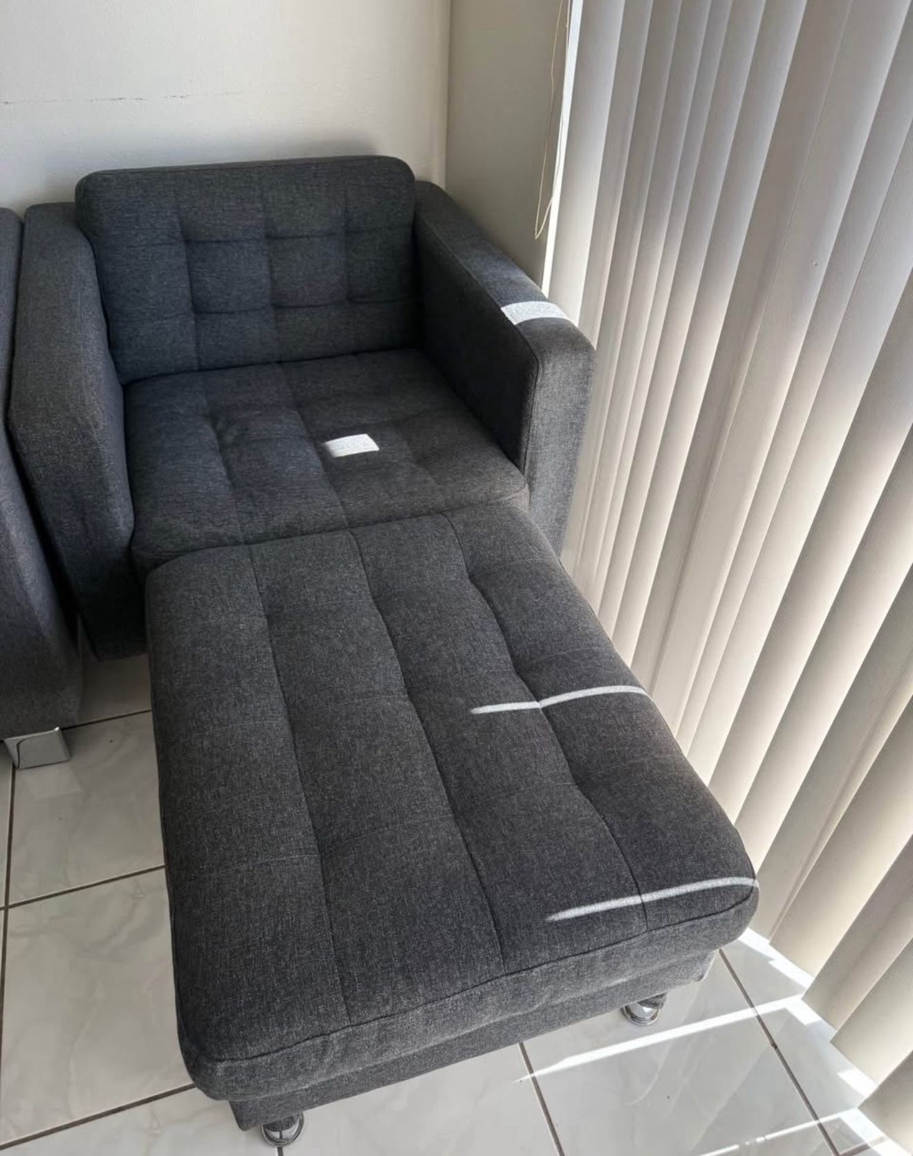 Morabo Armchair & Ottoman