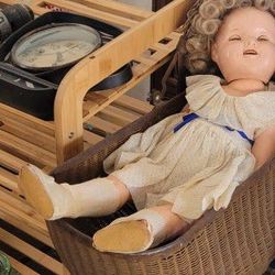 Cherly Temple Vintage Collectible Dolls With Stroller