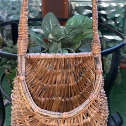 Dark finish Wicker Basket 