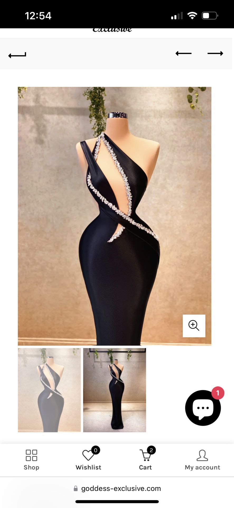 Evening/ Prom Dress, Xs, Black And Silver