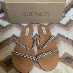 Steve Madden Felicia Clear Sandals Sz 9.5M