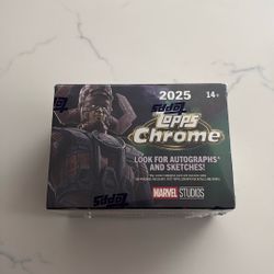 2025 Topps Chrome Marvel Studios Blaster Box