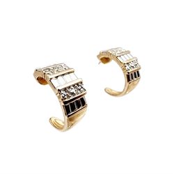 Moissanite Hoop Earrings • 925 Sterling Silver • Gold Vermeil • Luxury Style
