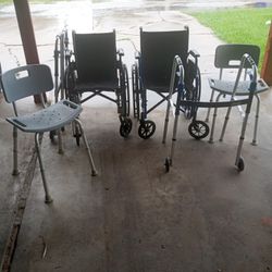 I Have Two Wheel Chairs,Two Shower Chairs And Two Walkers 