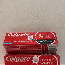 Colgate Optic White with Charcoal Toothpaste Combo Set (Cool Mint Paste)