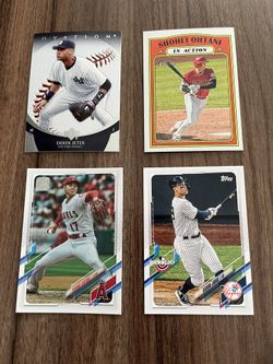 Modern Baseball Cards / Stars & Rookies / Ohtani, Judge, Jeter, Trout, Alonso, etc….