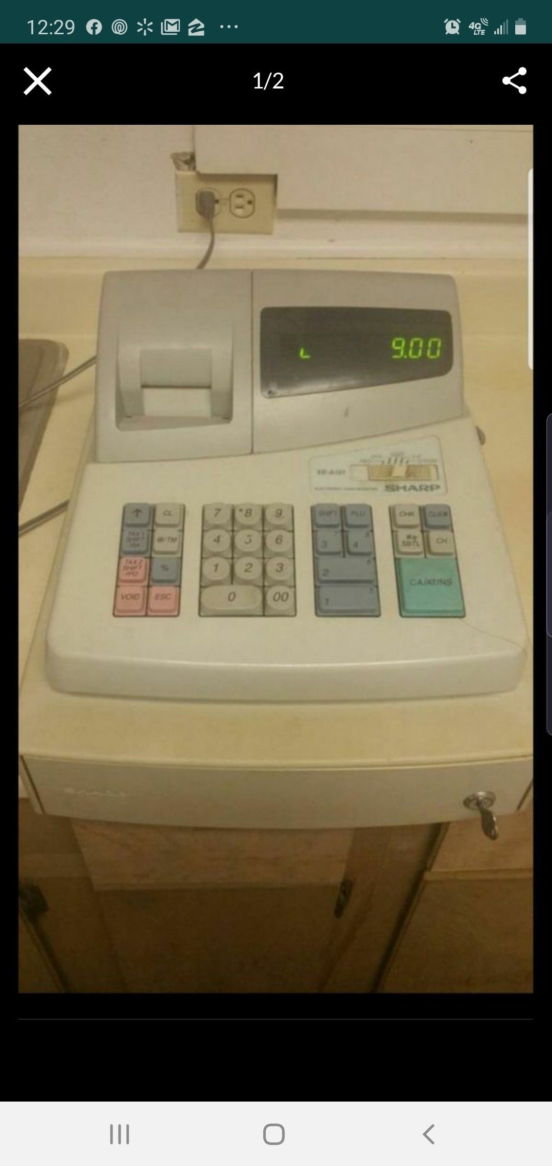 Sharp cash register