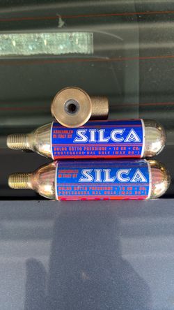 Silca 16g CO2 Cartridges with Inflator Head