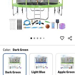 Trampoline With Sprinkler