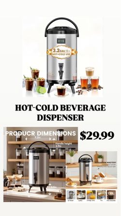 Hot- cold beverage dispenser