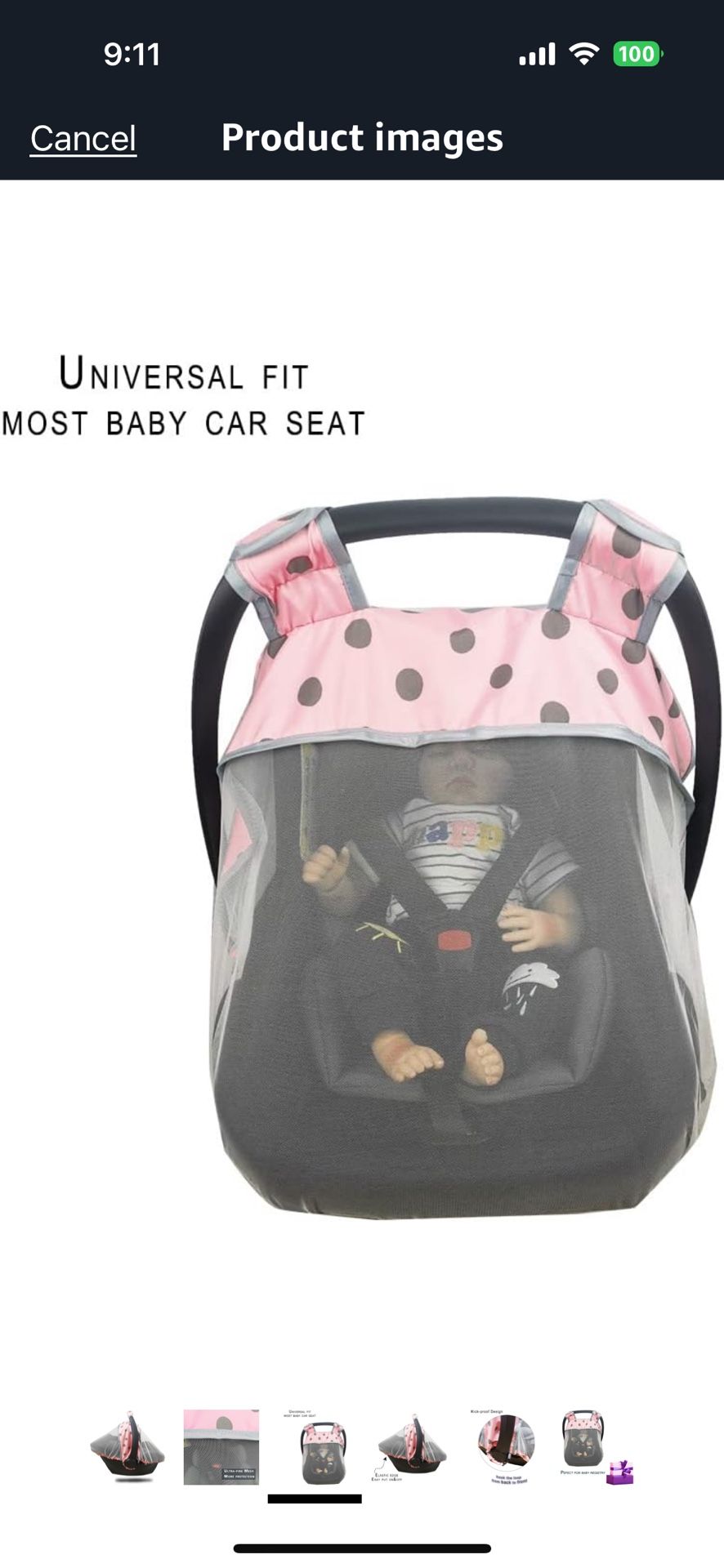 Protective Sheer Net For Car Seat
