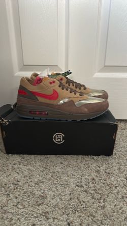 Nike Air Max 1 / Clot Rocky Tan/Sport Red Size 10 DS Dead Stock NEW