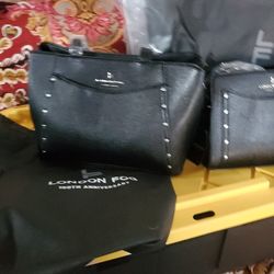 London fog black purse medium w protect bag.  Originally 109. Now 35.  Small purse w bag originally 78 now 25.  Brand new w tags