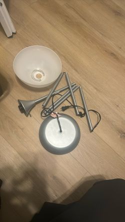 Silver/Gray Floor Lamp 5’11”