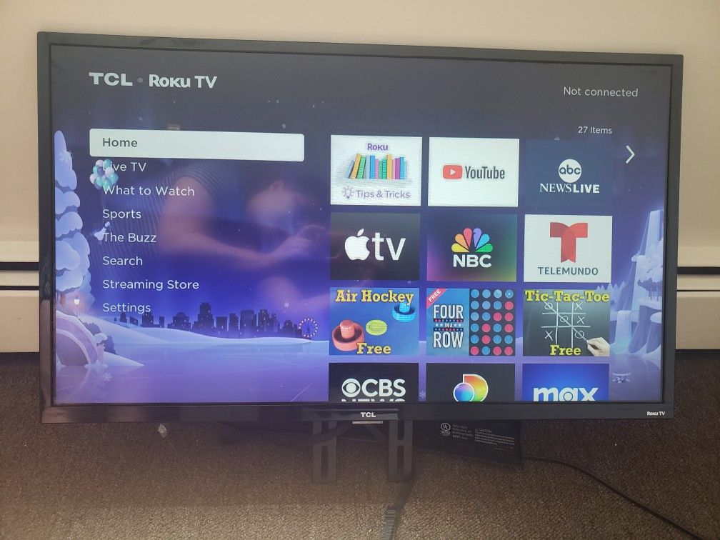 Roku TV 58" And 32"...