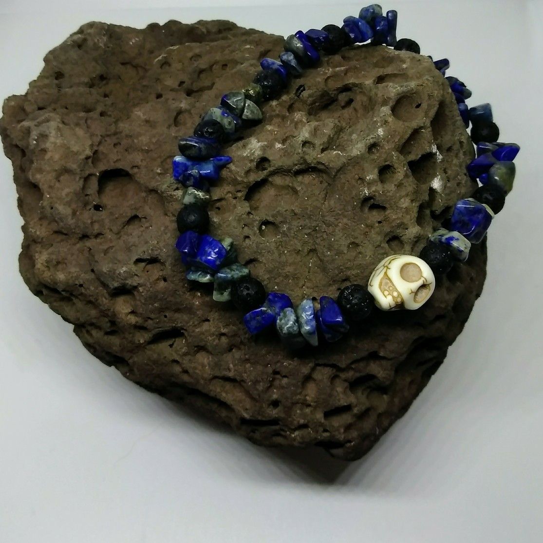 Men's Lapis Lazuli aromatherapy bracelet