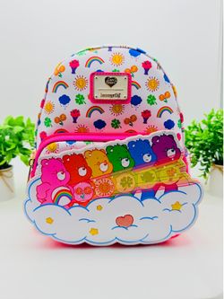 Loungefly Care Bears Stare Rainbow Mini Backpack