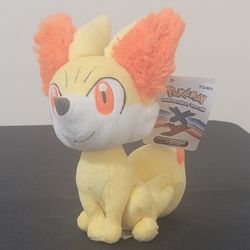 Fennekin Pokémon Plush – TOMY Official 9” (Rare Older Release)