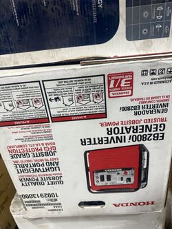 2800i Honda Recoil Start Gas Powered GFCI Inverter Generator