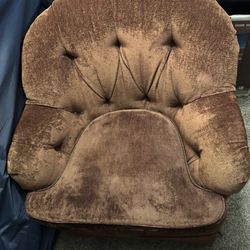Velvet Brown Chair Sofa