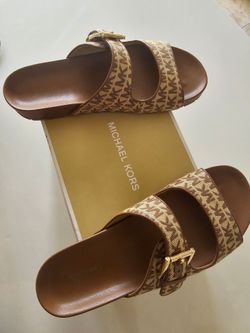Michael Kors Logo Slide Sandals