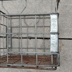 Metal Milk Crate "Dean's "