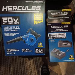 Hercules Blower, Battery ,And Charger