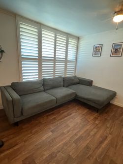 Living Spaces 120” Sectional Sofa w/ Chaise – $100 OBO