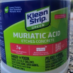FREE: Muriatic acid. 1 gallon - nearly full