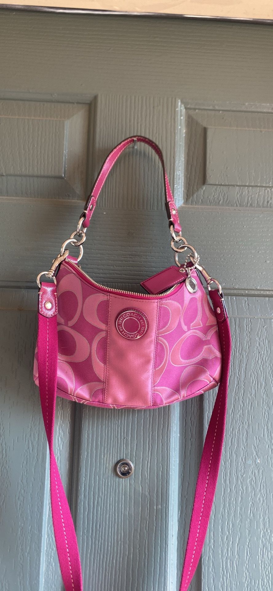Pink coach bag