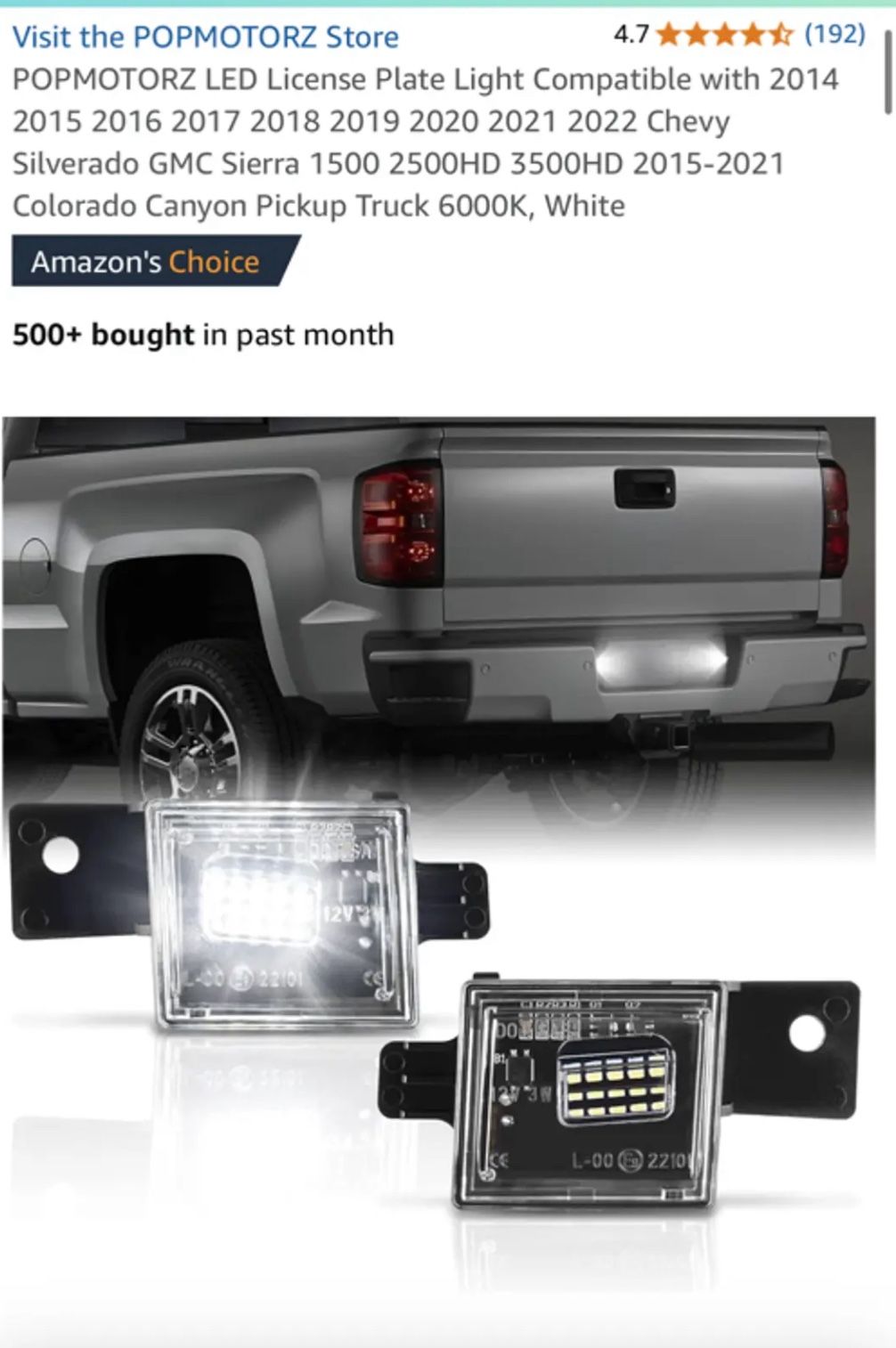 License Plate Led Lights