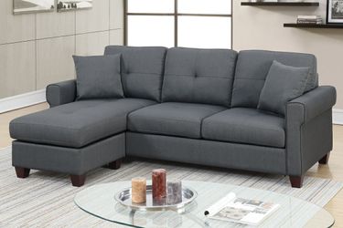 New Grey Small Sectional Sofa