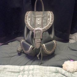 Western Leather Backpack