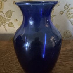 Vintage Cobalt Blue Vase 5.5”