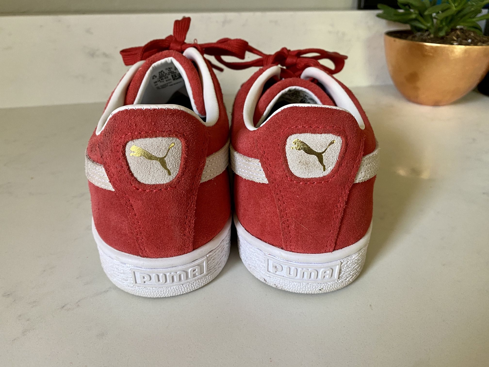 puma suede high risk red