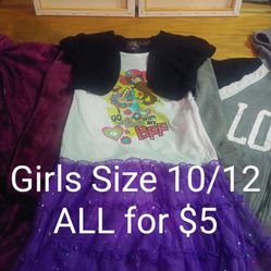 Girls Clothes Size 10 / 12
