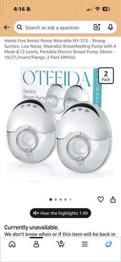 Hands free breast pump- READ DESCRIPTION