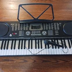61 Key Music Digital Electronic Piano Keyboard With Microphone 
