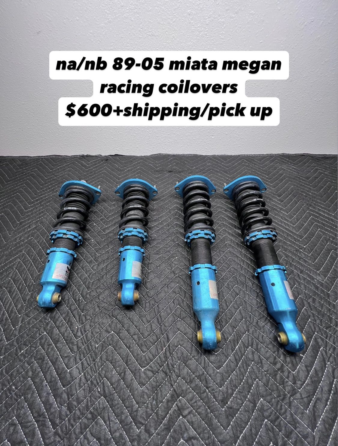 na/nb 89-05 mazda miata megan racing coilovers