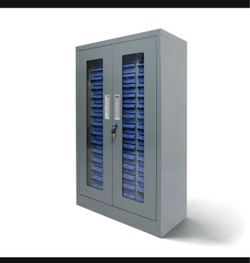 New in the box Home 60 Bin Drawer Storage Enclosure, 22.8"W x 15"D x 37.4"H, Steel Parts Organizer for Nuts, Bolts, Screws & Small Components (E789)