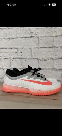 Nike Air Zoom Vapor Pro 3 PRM Men's White/Hot Lava Size 10 (New) Fits like 9.5