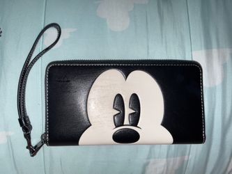 Coach X Disney Mickey limited edition leather wallet/ wristlet