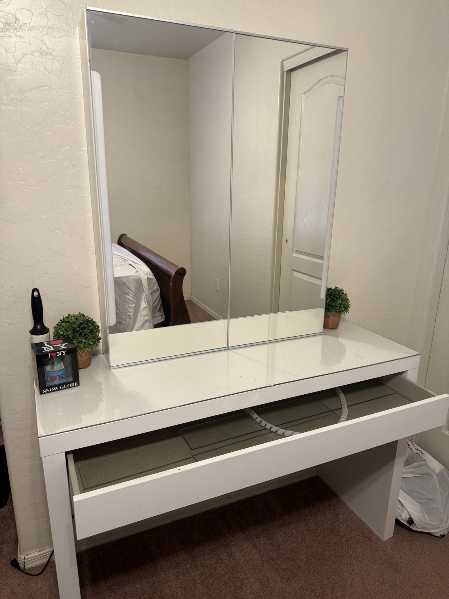 IKEA Vanity Desk And Mirror