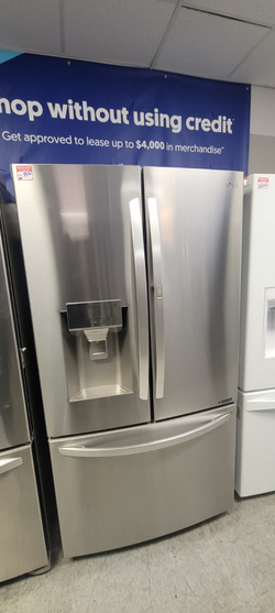 LG French Door Fridge – Stainless, Ice/Water, Clean
