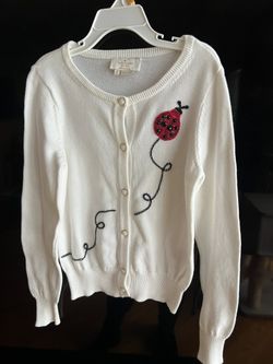 Kate Spade Girls Lady Bug Cardigan Size 6