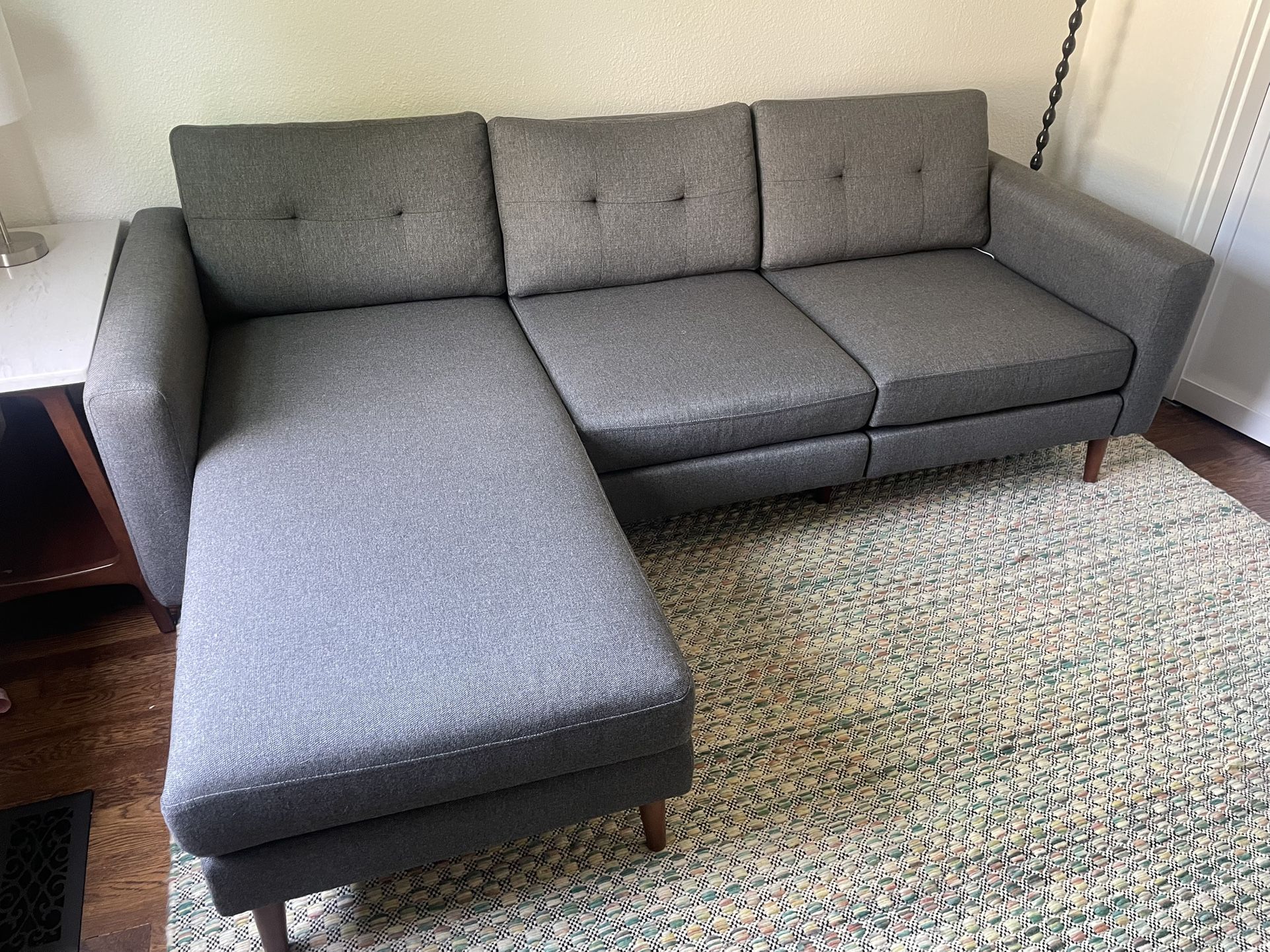 Reversible Chaise Sofa, AND Loveseat. Burrow Nomad. Lightly Used.