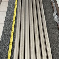 1 7/8” OD Brushed Stainless Steel Tubing Straight Pipe (14 ga) $300