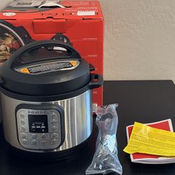 Instant Pot Duo 7-in-1 Mini Electric Cooker - 3 Quart, Model 110-0043-01  Open box item is new only comes with what is pictured.  Enjoy the convenienc
