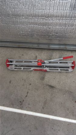 Manual Tile Cutter with Red Handles